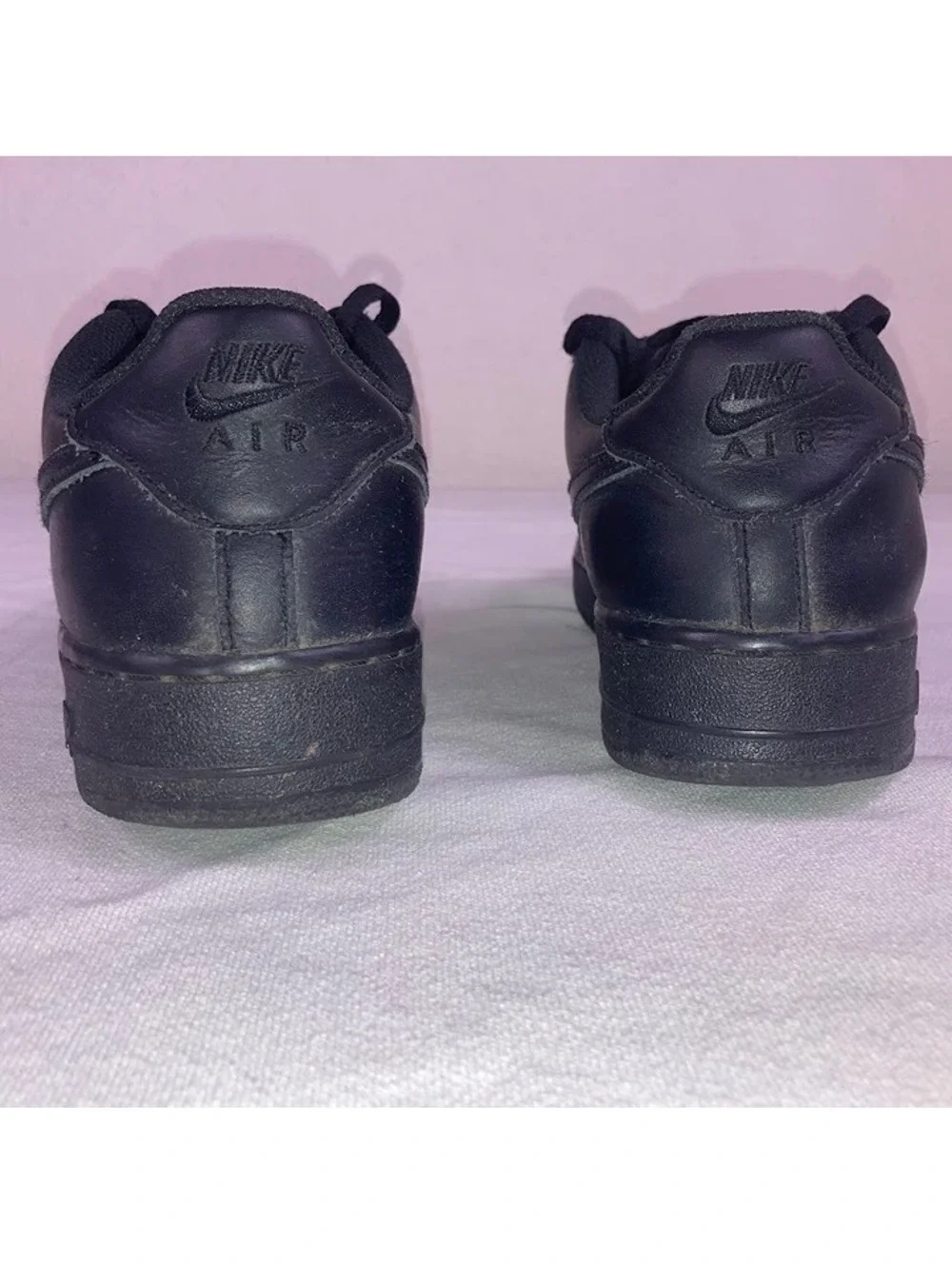 Nike Air Force 1 Low Black Boys Youth 7Y Women 8.5 Unisex